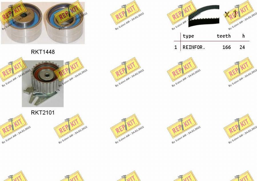 REPKIT RKTK1028 - Timing Belt Set www.autospares.lv