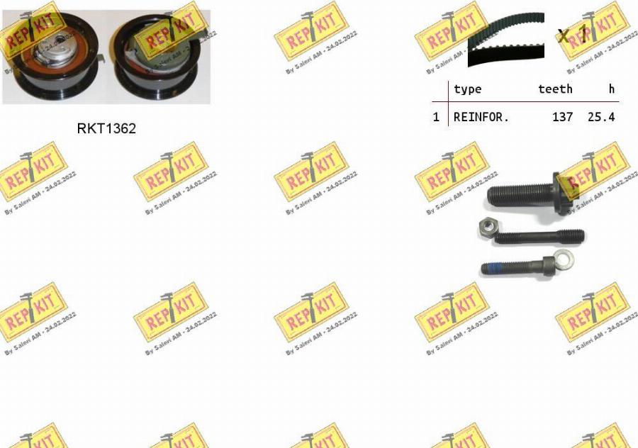 REPKIT RKTK1023 - Timing Belt Set www.autospares.lv