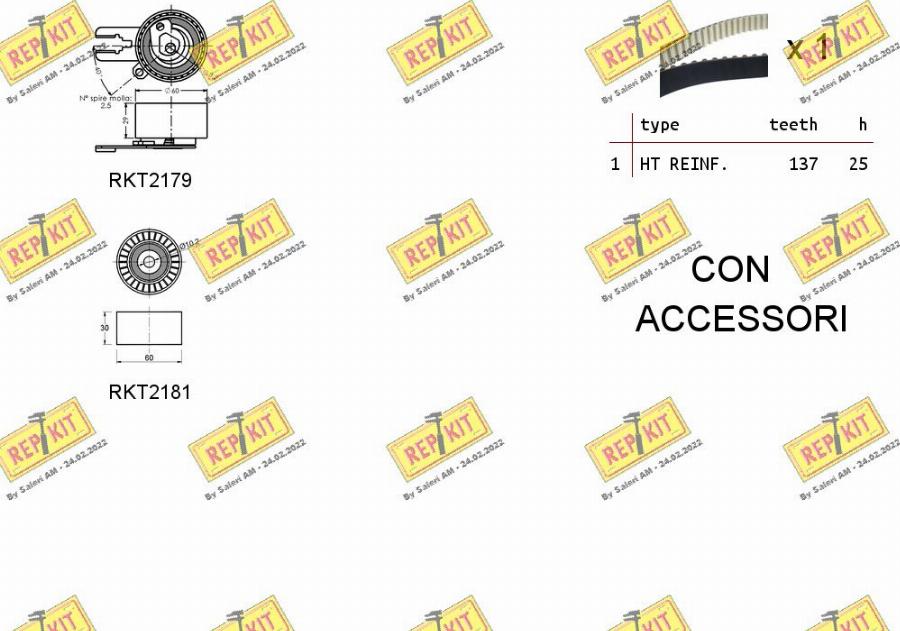 REPKIT RKTK1074 - Zobsiksnas komplekts www.autospares.lv