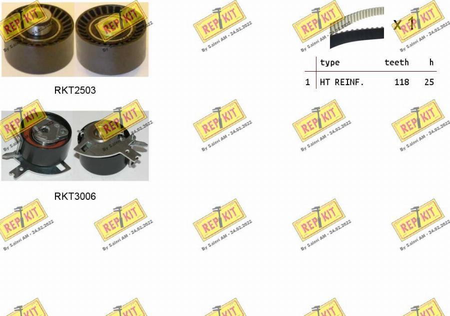 REPKIT RKTK1075 - Timing Belt Set www.autospares.lv