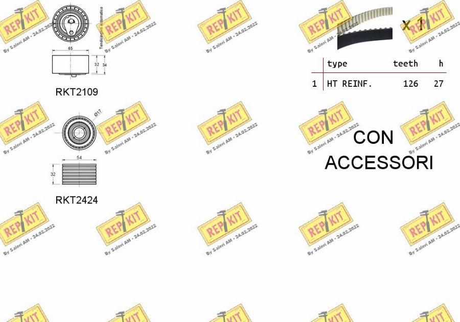 REPKIT RKTK1073 - Zobsiksnas komplekts www.autospares.lv