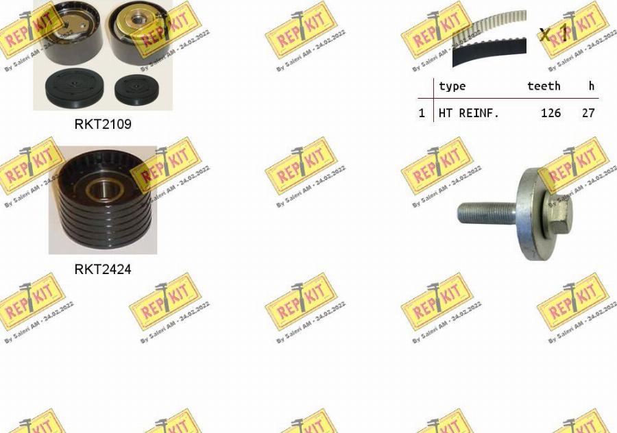 REPKIT RKTK1073 - Timing Belt Set www.autospares.lv