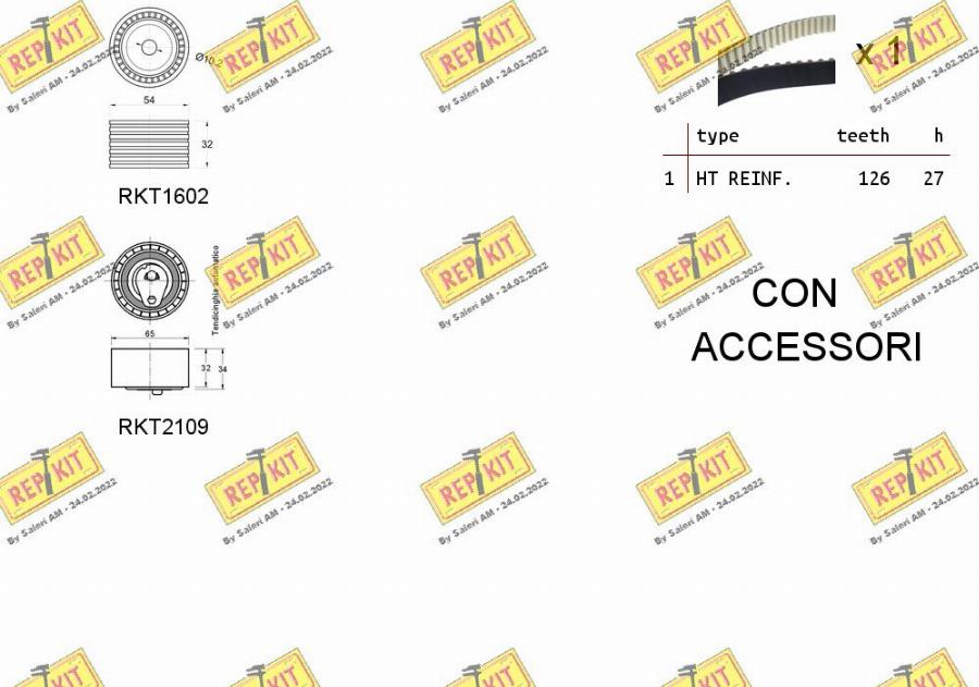 REPKIT RKTK1072 - Zobsiksnas komplekts autospares.lv