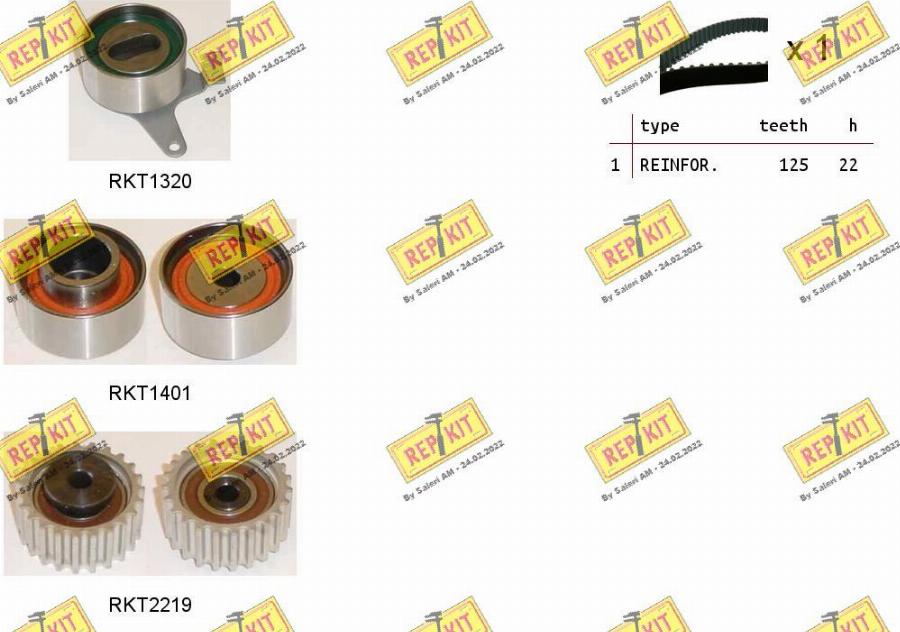 REPKIT RKTK1197 - Timing Belt Set www.autospares.lv