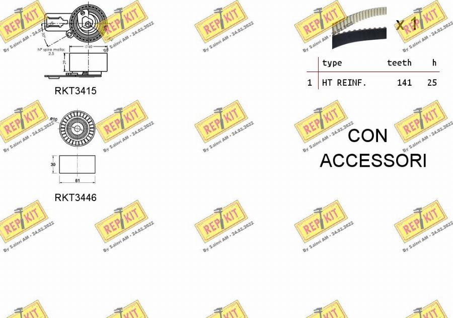 REPKIT RKTK1148 - Zobsiksnas komplekts www.autospares.lv