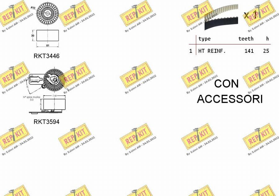 REPKIT RKTK1159 - Timing Belt Set www.autospares.lv