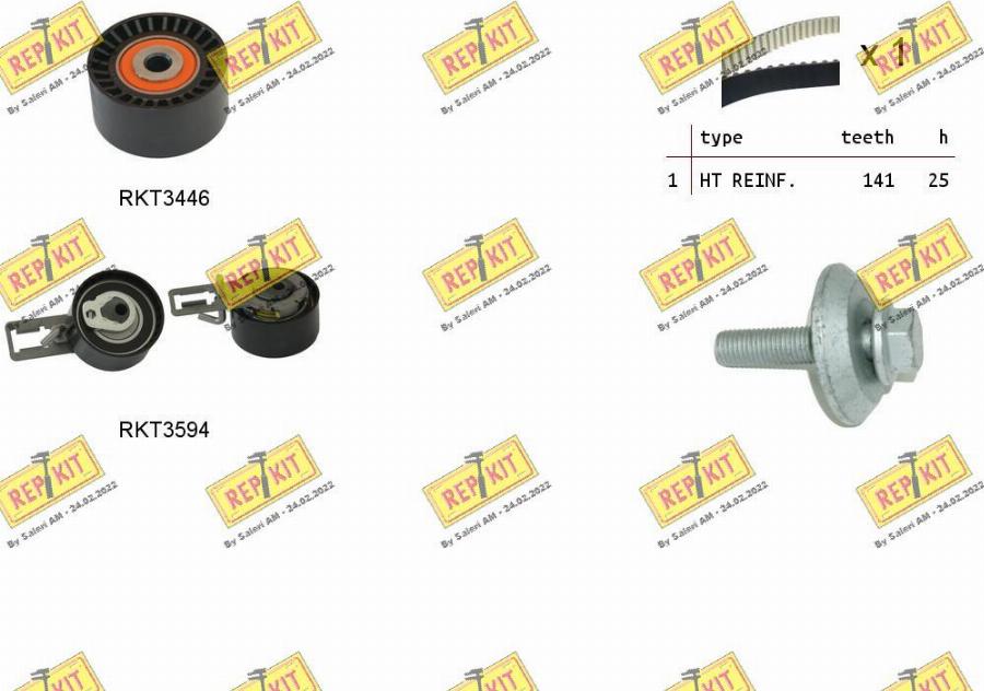 REPKIT RKTK1159 - Timing Belt Set www.autospares.lv