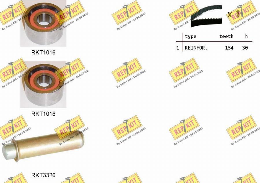 REPKIT RKTK1184 - Zobsiksnas komplekts www.autospares.lv