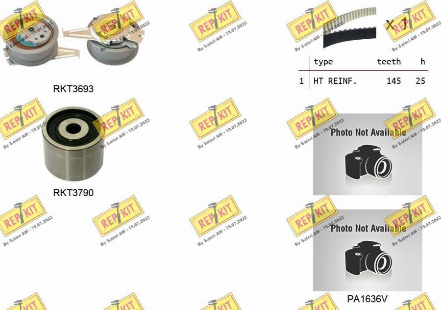 REPKIT RKTK1181PA2 - Water Pump & Timing Belt Set www.autospares.lv