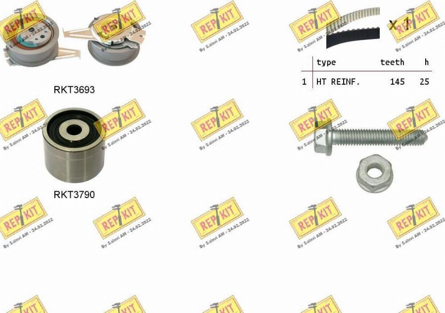 REPKIT RKTK1181 - Timing Belt Set www.autospares.lv