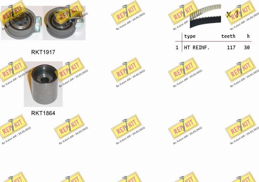 REPKIT RKTK1132 - Timing Belt Set www.autospares.lv