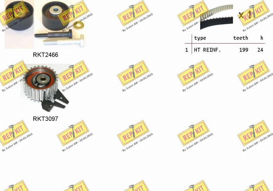 REPKIT RKTK1122 - Timing Belt Set www.autospares.lv