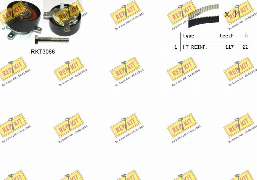 REPKIT RKTK1127 - Timing Belt Set www.autospares.lv