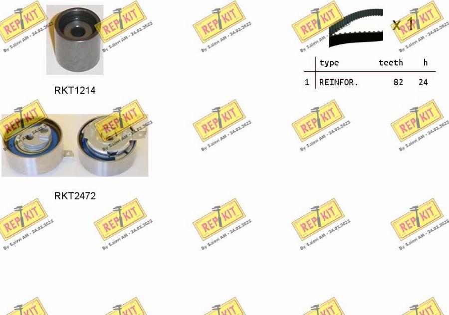 REPKIT RKTK1177 - Timing Belt Set www.autospares.lv