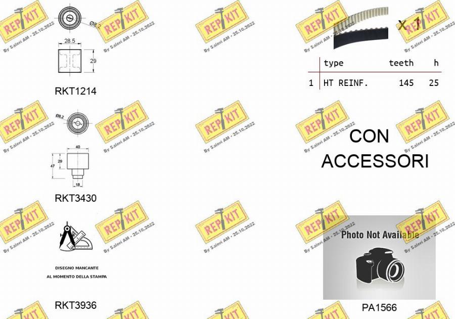 REPKIT RKTK1290PA - Ūdenssūknis + Zobsiksnas komplekts www.autospares.lv