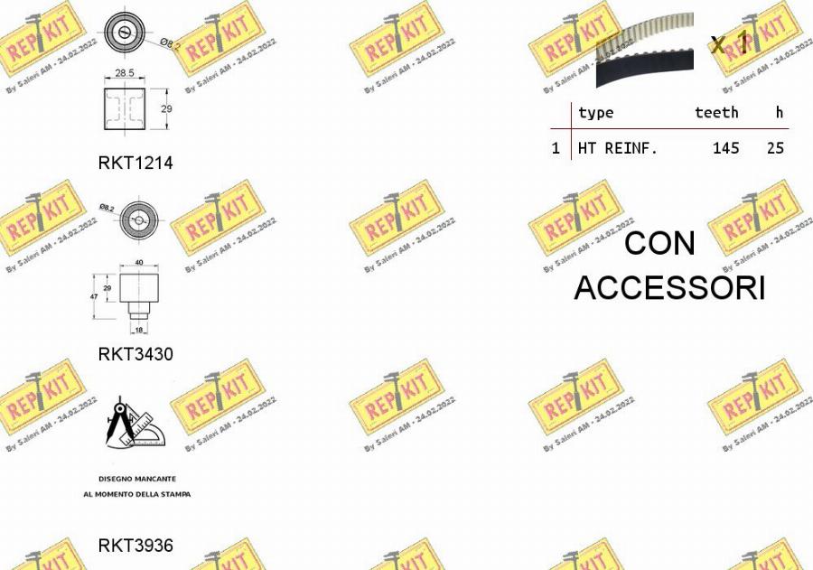 REPKIT RKTK1290 - Timing Belt Set www.autospares.lv