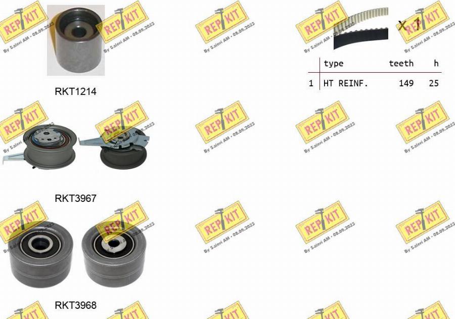 REPKIT RKTK1298 - Timing Belt Set www.autospares.lv