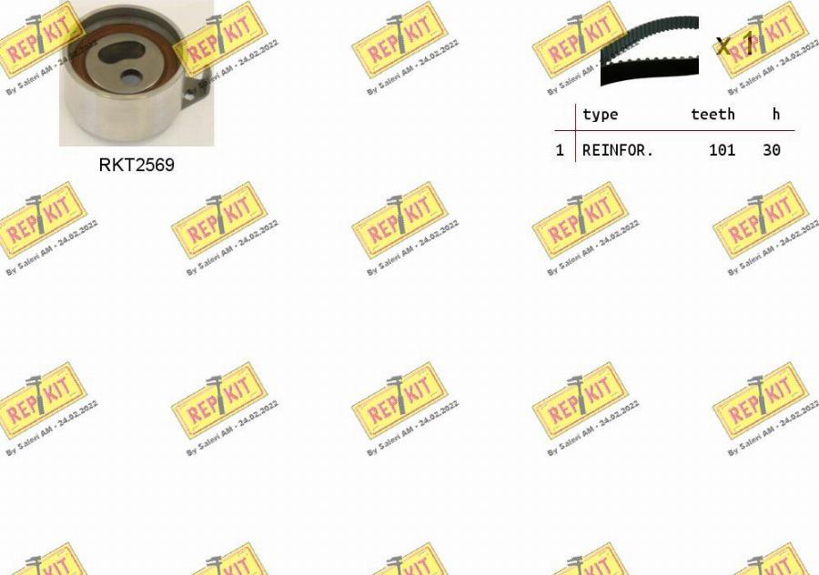 REPKIT RKTK1235 - Timing Belt Set www.autospares.lv