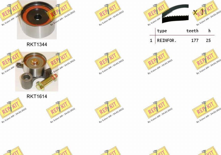 REPKIT RKTK1274 - Timing Belt Set www.autospares.lv