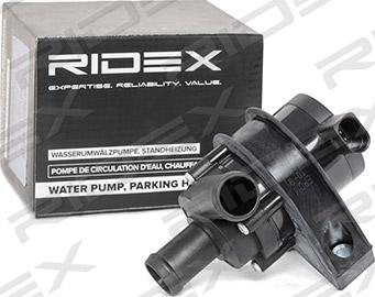 RIDEX 999W0006 - Ūdens recirkulācijas sūknis, Autonomā apsildes sistēma autospares.lv