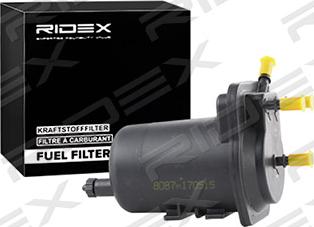 RIDEX 9F0061 - Fuel filter www.autospares.lv