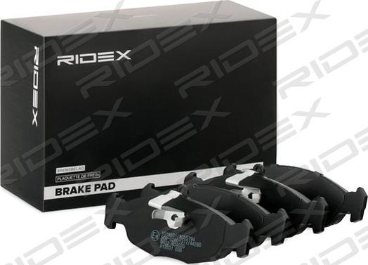 RIDEX 402B0978 - Brake Pad Set, disc brake www.autospares.lv