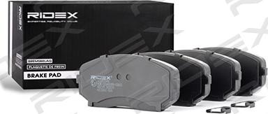 RIDEX 402B0548 - Brake Pad Set, disc brake www.autospares.lv