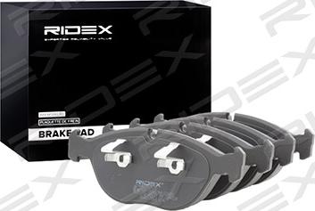 RIDEX 402B0505 - Brake Pad Set, disc brake www.autospares.lv