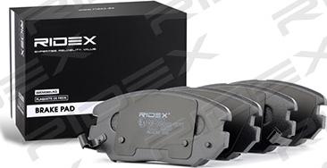 RIDEX 402B0525 - Brake Pad Set, disc brake www.autospares.lv