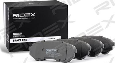 RIDEX 402B0614 - Brake Pad Set, disc brake www.autospares.lv