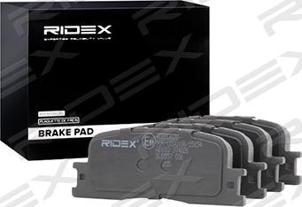 RIDEX 402B0628 - Brake Pad Set, disc brake www.autospares.lv