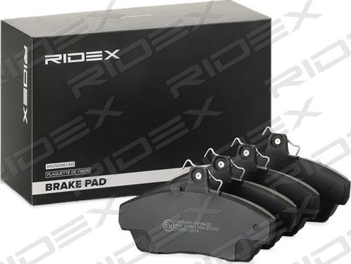 RIDEX 402B0093 - Bremžu uzliku kompl., Disku bremzes www.autospares.lv