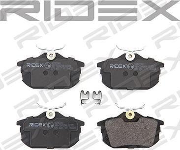 RIDEX 402B0040 - Bremžu uzliku kompl., Disku bremzes www.autospares.lv