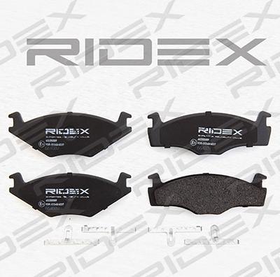 RIDEX 402B0089 - Brake Pad Set, disc brake www.autospares.lv