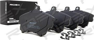 RIDEX 402B0086 - Brake Pad Set, disc brake www.autospares.lv