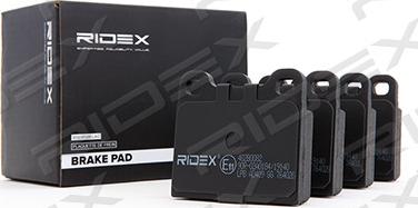 RIDEX 402B0082 - Brake Pad Set, disc brake www.autospares.lv