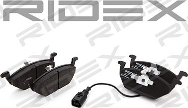 RIDEX 402B0033 - Brake Pad Set, disc brake www.autospares.lv