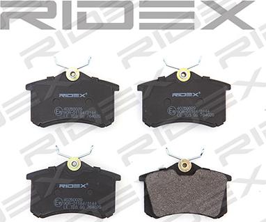 RIDEX 402B0029 - Brake Pad Set, disc brake www.autospares.lv