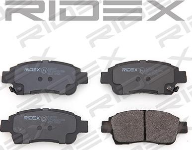 RIDEX 402B0109 - Brake Pad Set, disc brake www.autospares.lv