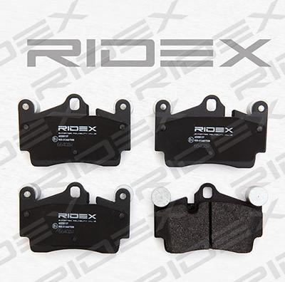 RIDEX 402B0137 - Тормозные колодки, дисковые, комплект www.autospares.lv