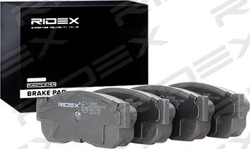 RIDEX 402B0890 - Brake Pad Set, disc brake www.autospares.lv