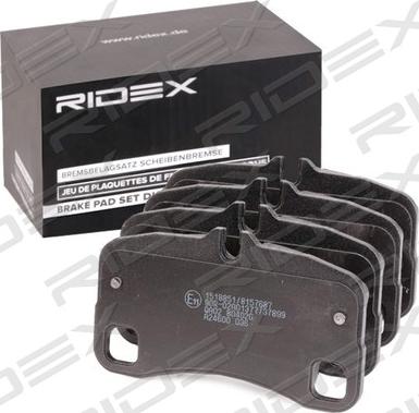 RIDEX 402B0814 - Bremžu uzliku kompl., Disku bremzes autospares.lv