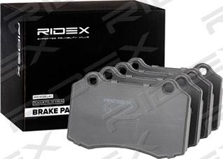 RIDEX 402B0885 - Тормозные колодки, дисковые, комплект www.autospares.lv