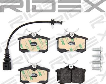 RIDEX 402B0364 - Brake Pad Set, disc brake www.autospares.lv