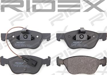 RIDEX 402B0328 - Brake Pad Set, disc brake www.autospares.lv