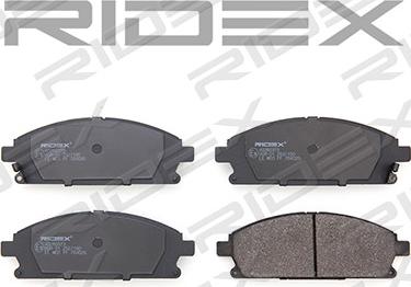 RIDEX 402B0373 - Brake Pad Set, disc brake www.autospares.lv