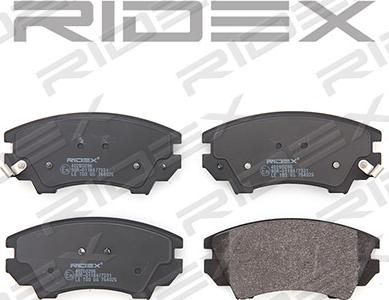 RIDEX 402B0296 - Brake Pad Set, disc brake www.autospares.lv