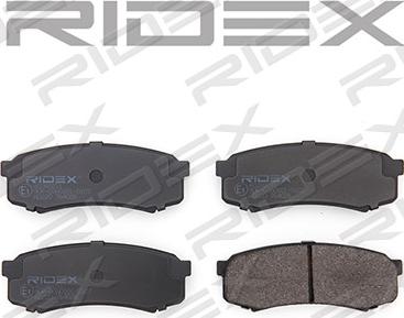 RIDEX 402B0231 - Brake Pad Set, disc brake www.autospares.lv