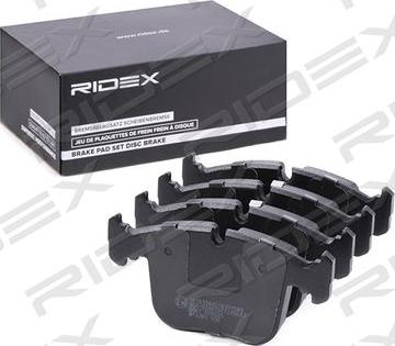 RIDEX 402B0763 - Brake Pad Set, disc brake www.autospares.lv