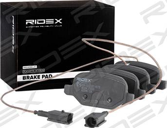 RIDEX 402B0716 - Brake Pad Set, disc brake www.autospares.lv